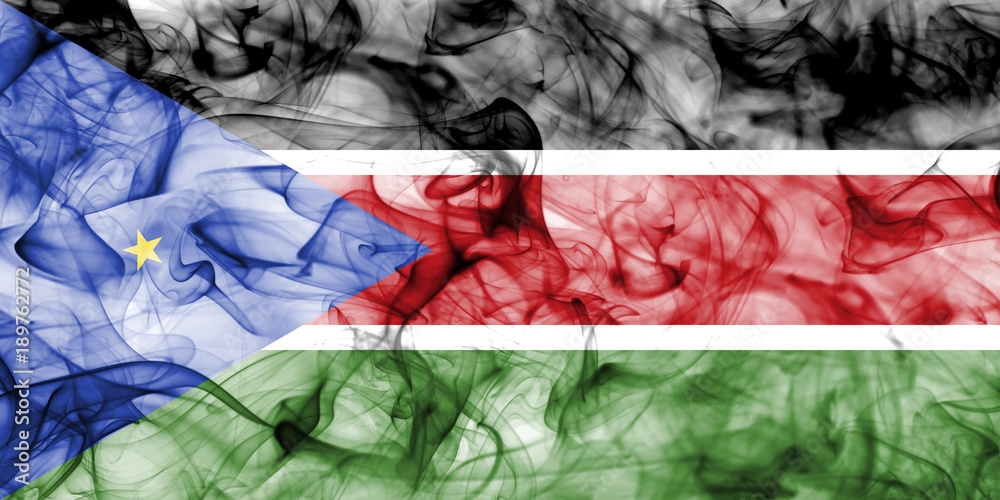 South Sudan smoke flag