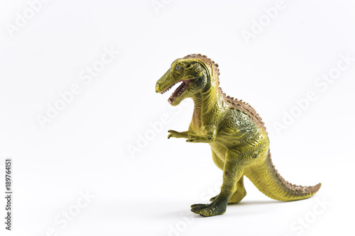 T-rex toy  white background 
