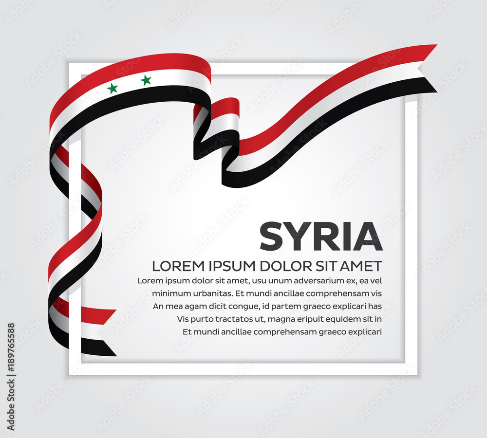 Obraz premium Syria flag background