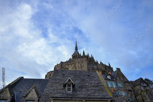 Wallpaper Mural church un top of mont saint michel  Torontodigital.ca