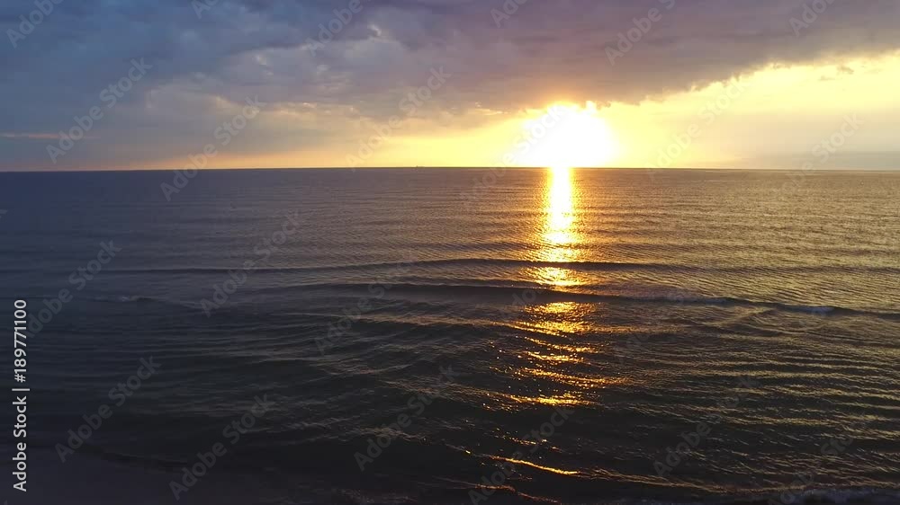 Sunset over the baltic sea in palanga Sunset over the baltic sea in palanga