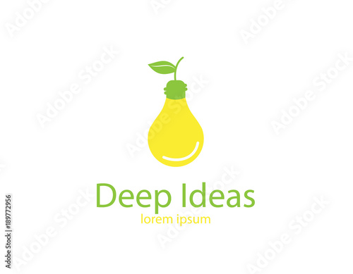 Green energy , deep ideas logo