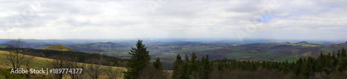 Panorama landscape at german mountain
