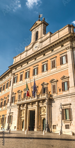 Montecitorio square on a clear day