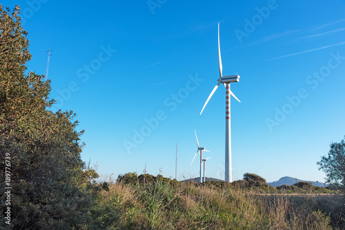 wind turbines in Sardinia