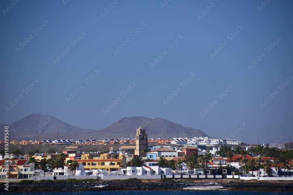 Der Ort Corraljo auf fuerteventura auf den Kanarischen Inseln
