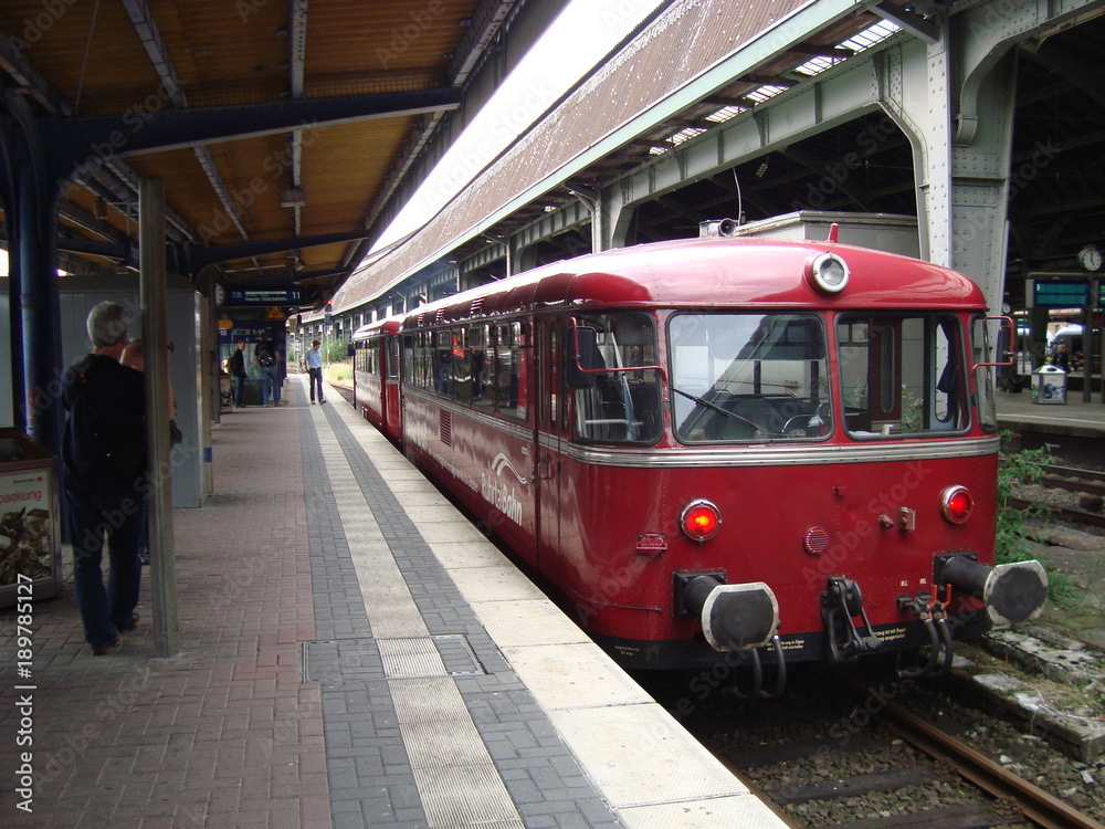 Schienenbus Railcar Rail Car Bundesbahn