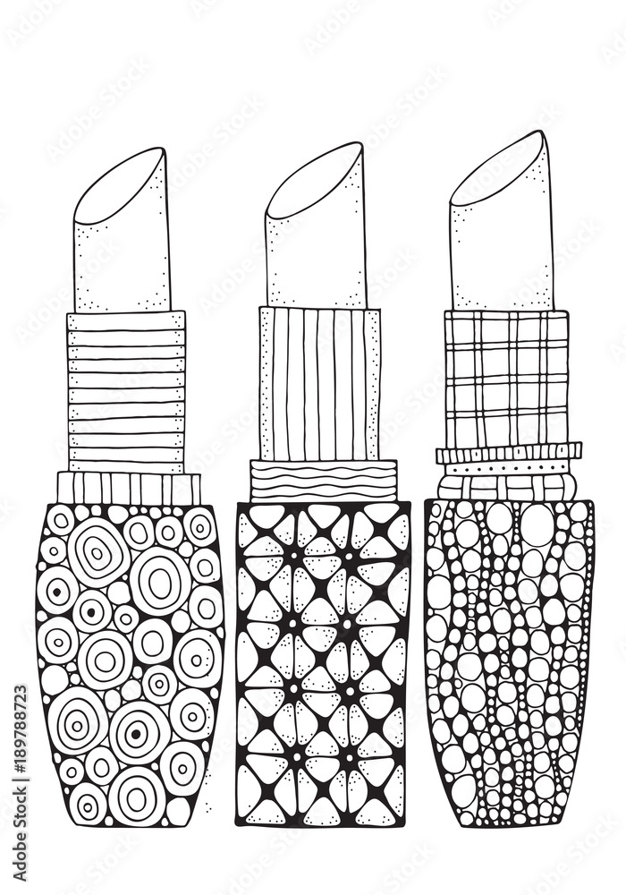 lipstick coloring pages