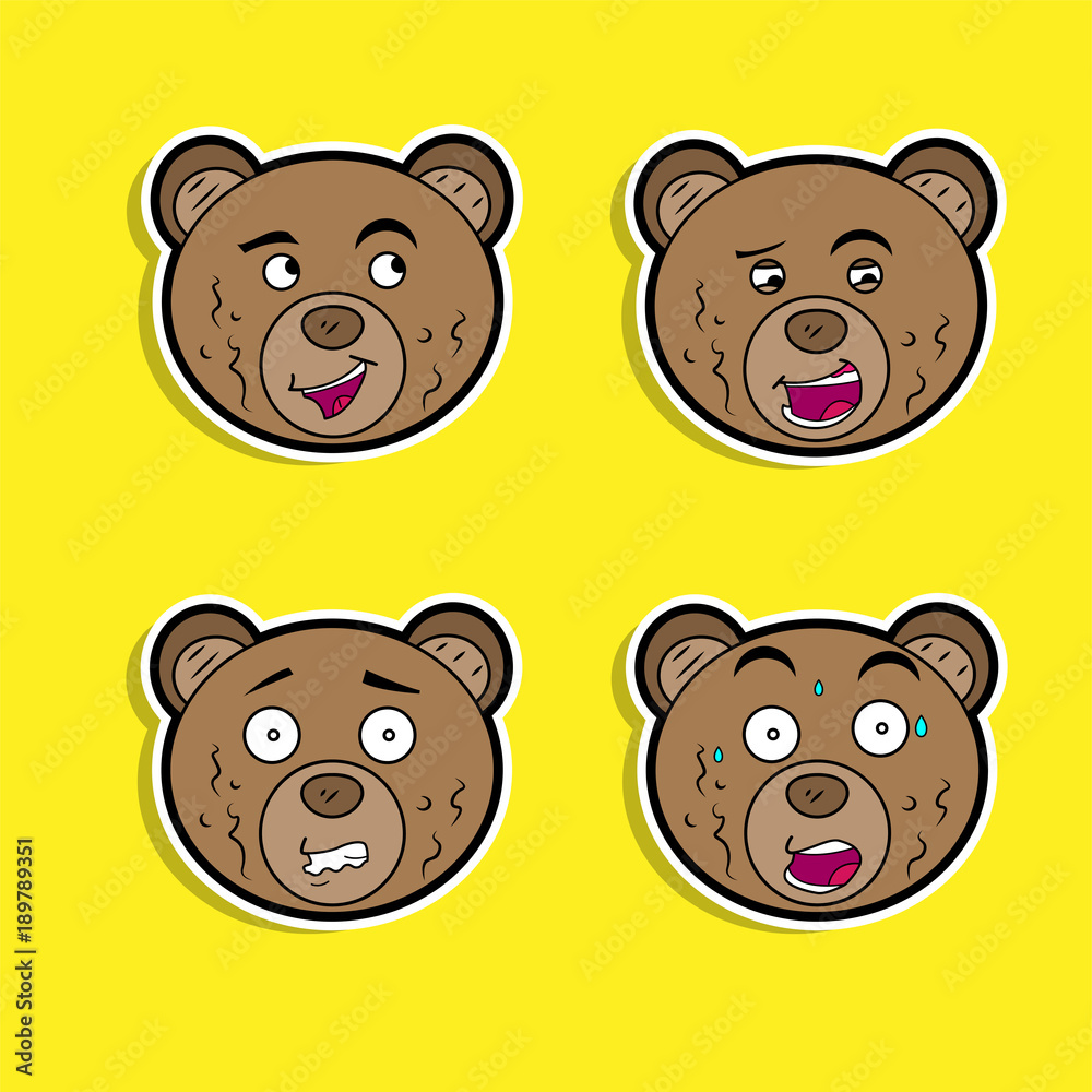 brown_bears_expressions_template brown_bears_expressions_template