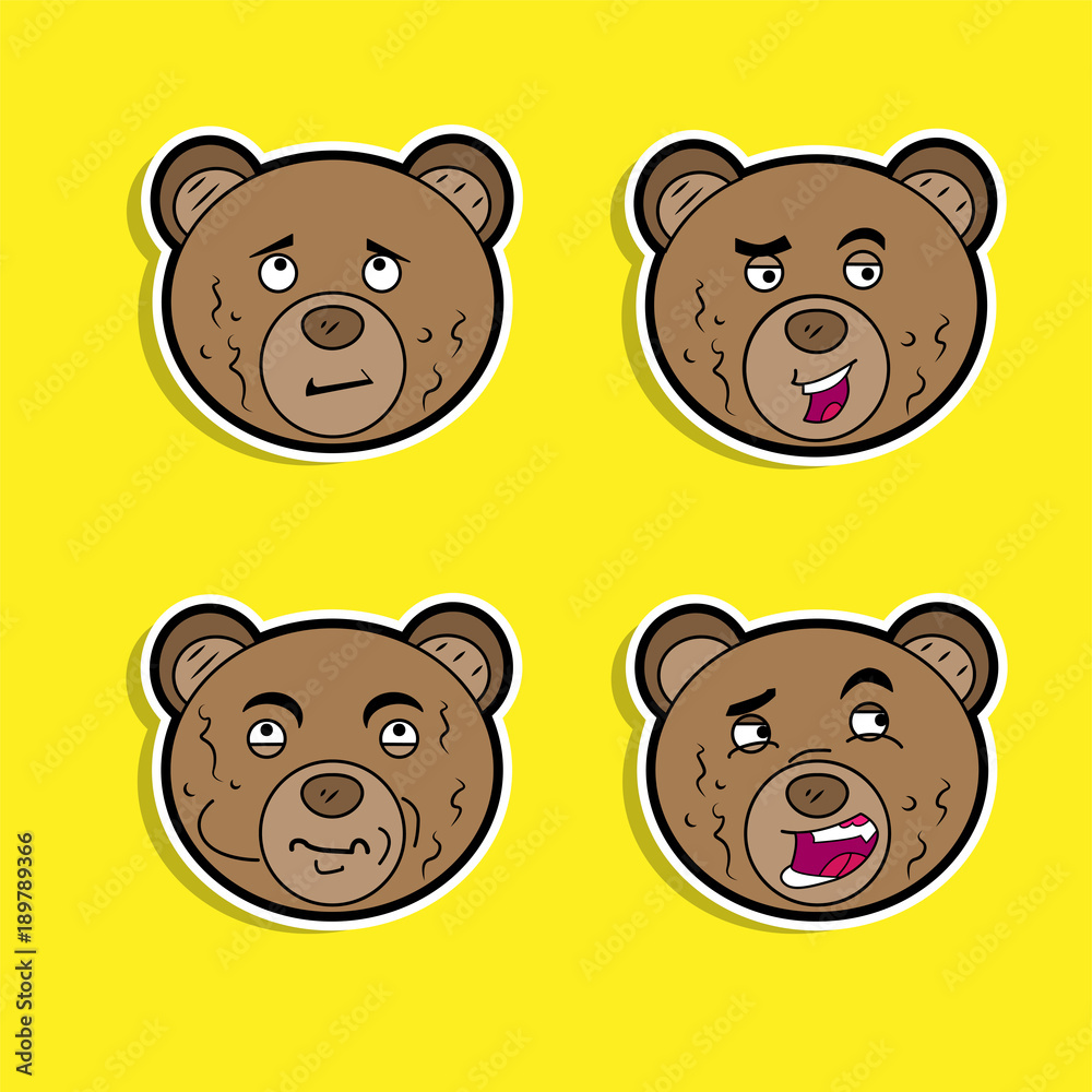 brown_bears_expressions_template brown_bears_expressions_template