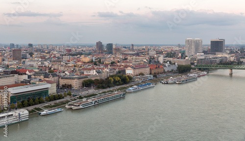 Bratislava aerial cityscape, Slovakia.