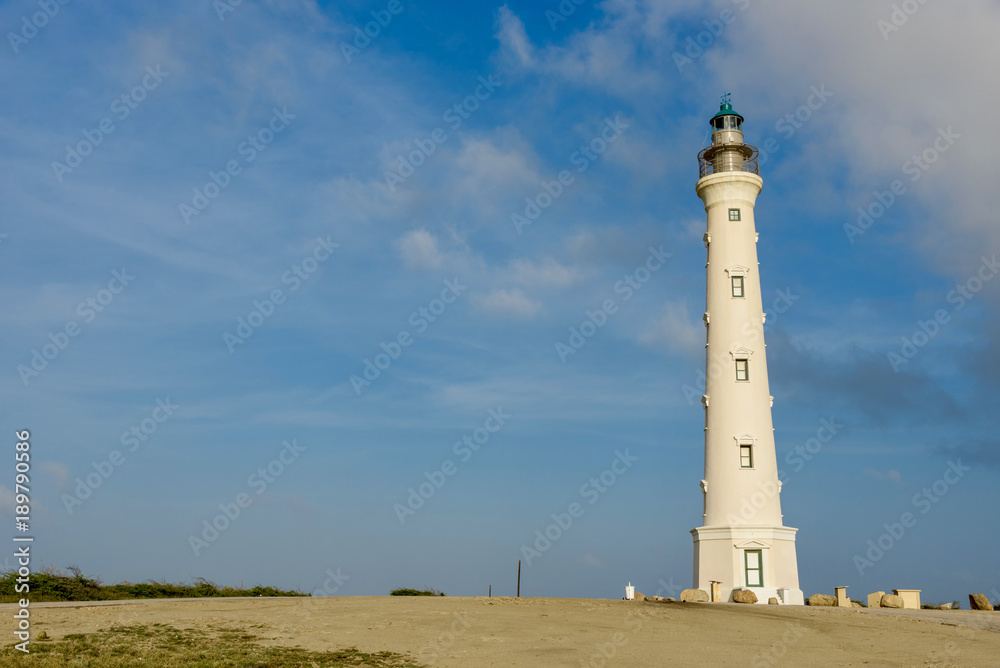 View of the California Lighthouse in Noord, Aruba.