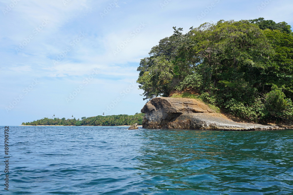 Fototapeta premium Punta Uva in Costa Rica on the Caribbean coast near Puerto Viejo de Talamanca, Central America