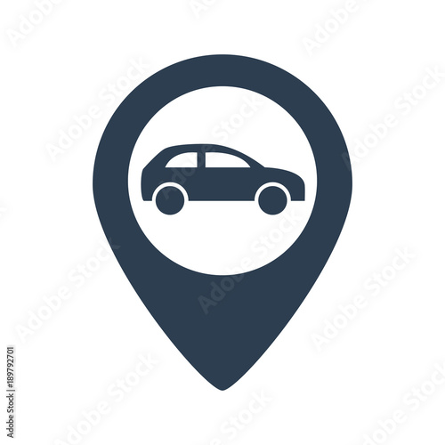 Car pointer vector icon