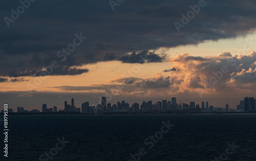 Sunset over Miami Skyline © Martina