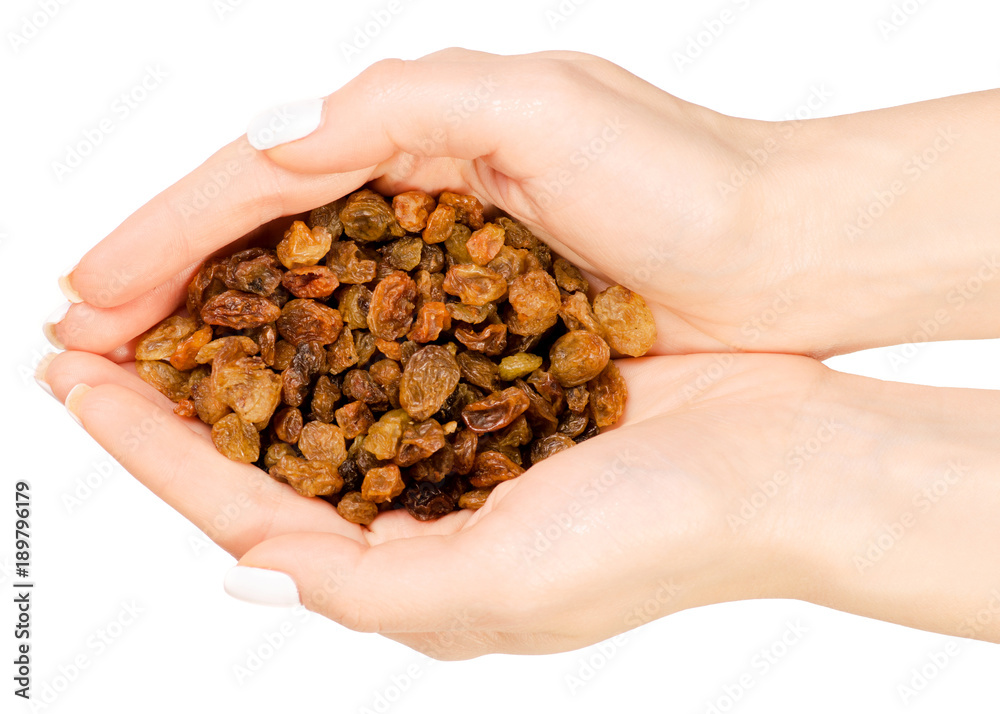 Raisin in hand Raisin in hand