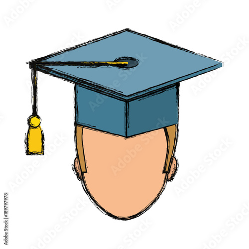 graduated man icon