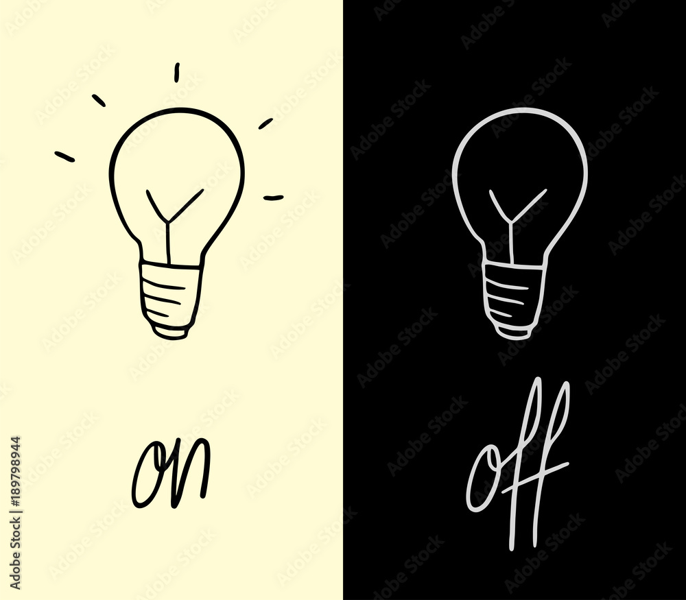 on and off symbols design Stock Vector | Adobe Stock