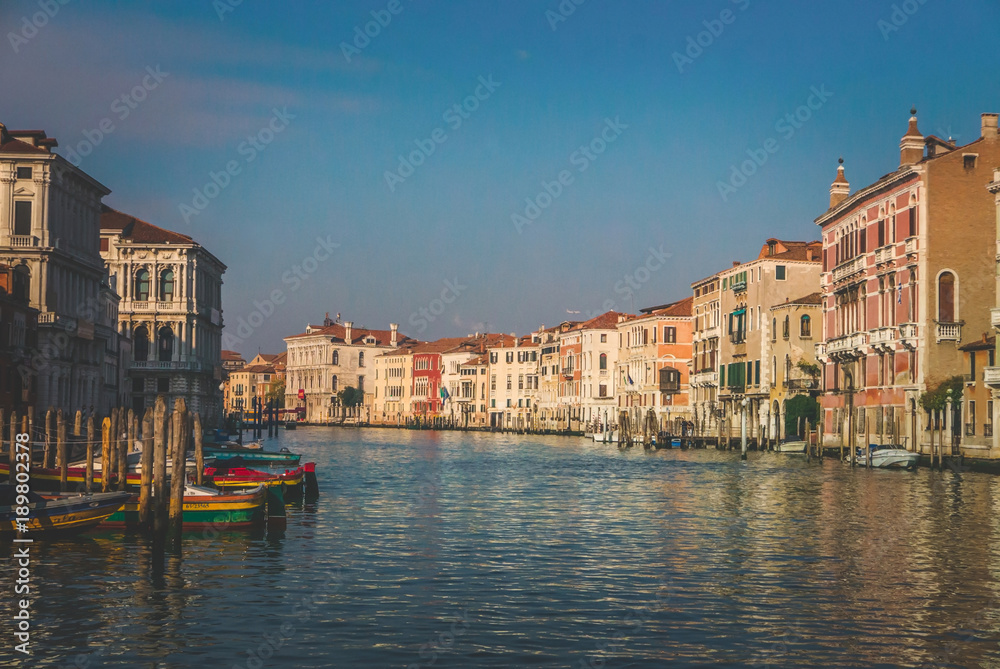 Grand channel in Venice in early morning