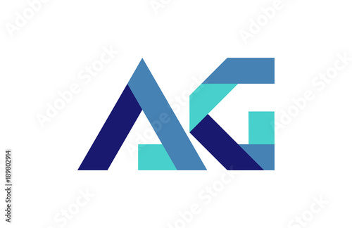 AG Ribbon Letter Logo