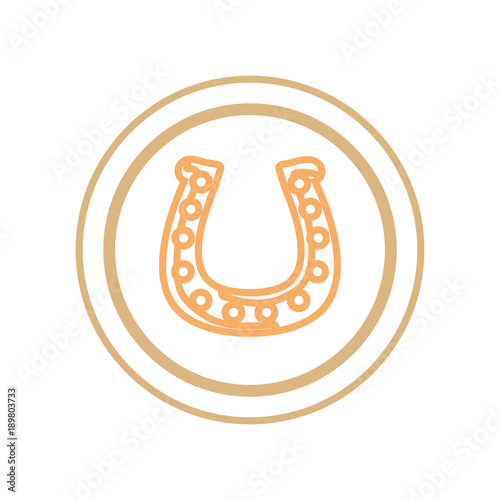 coin with horseshoe icon