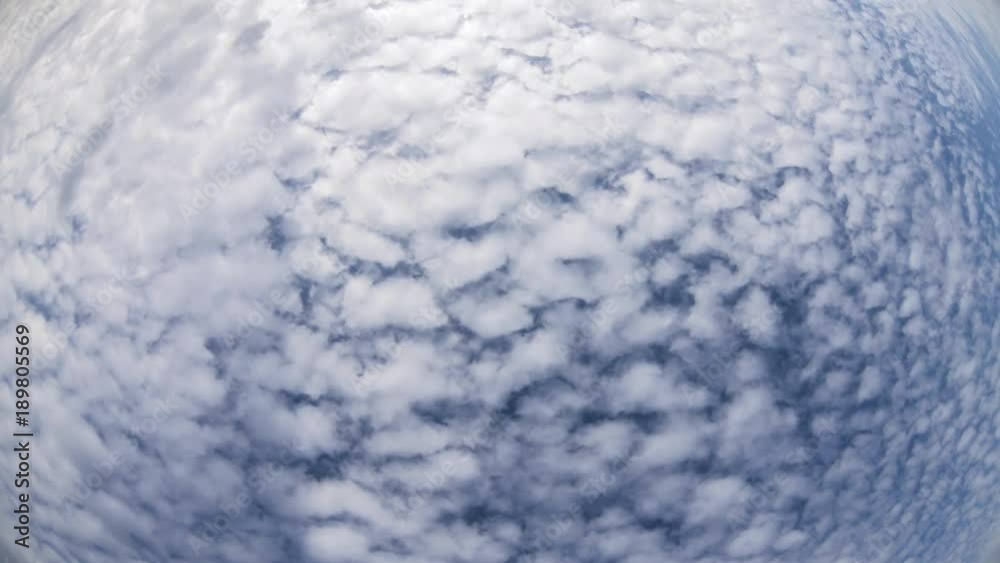 Clouds Top View Rotation, Fisheye Clouds Top View Rotation, Fisheye