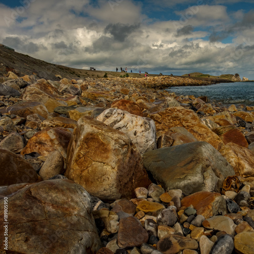 Photography The rocky beach at Howth Dublin viewed from a low angle