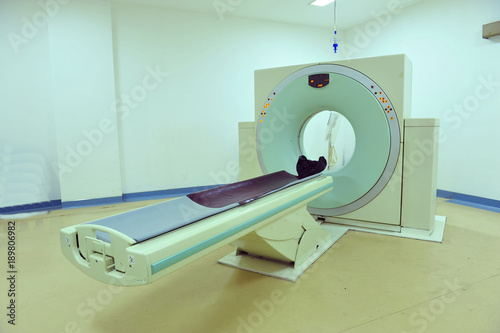 CT (computed tomography) scanner in the hospital lab