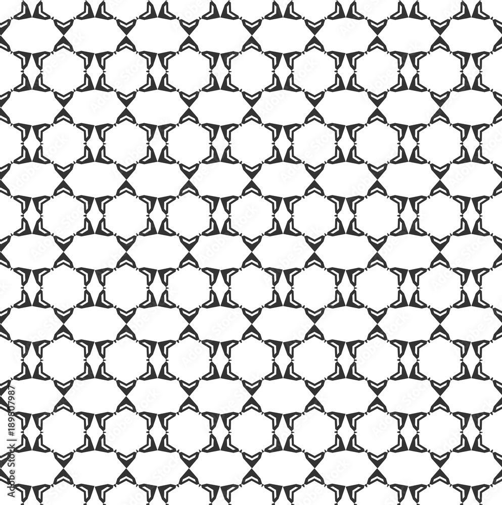 Naklejka premium Abstract geometric Seamless pattern . Repeating geometric Black and white texture. geometric decoration