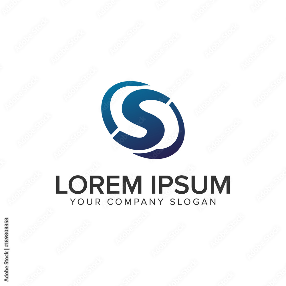 Creative modern letter S Logo design concept template . fully editable vector