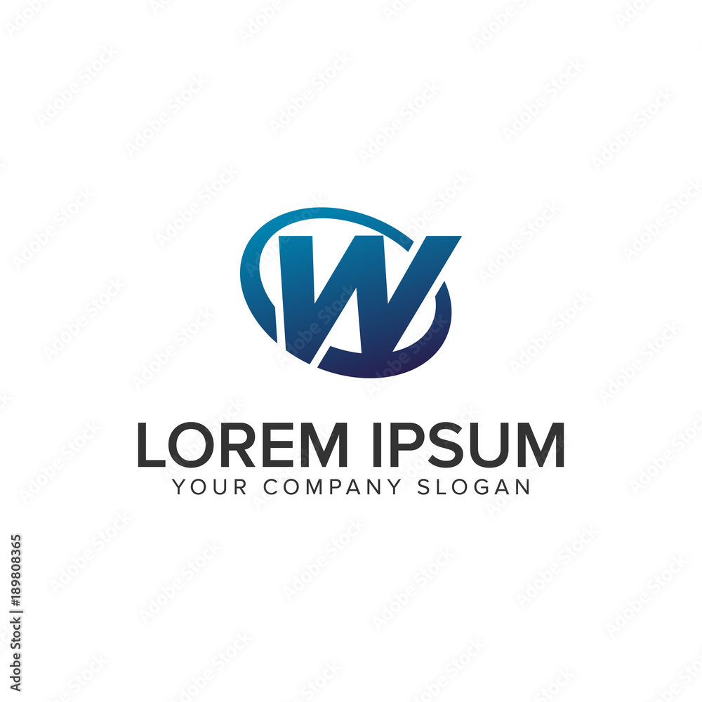 Creative modern letter W Logo design concept template . fully editable vector Creative modern letter W Logo design concept template . fully editable vector