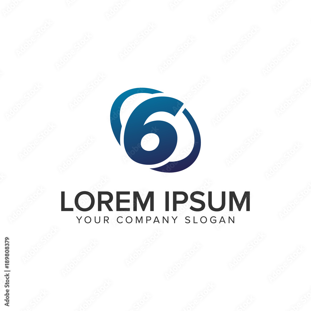 Creative modern Number 6 Logo design concept template . fully editable vector Creative modern Number 6 Logo design concept template . fully editable vector