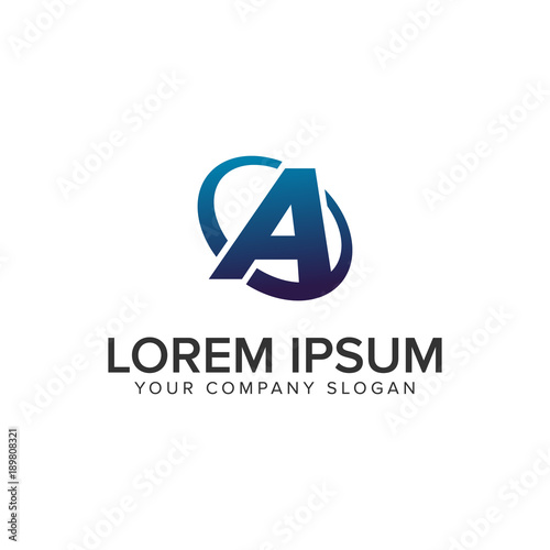 Free Download Creative modern letter A Logo design conc . fully editable vectorept template - GFXLoad