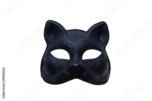 Fotografie black mask in the form of a cat's face