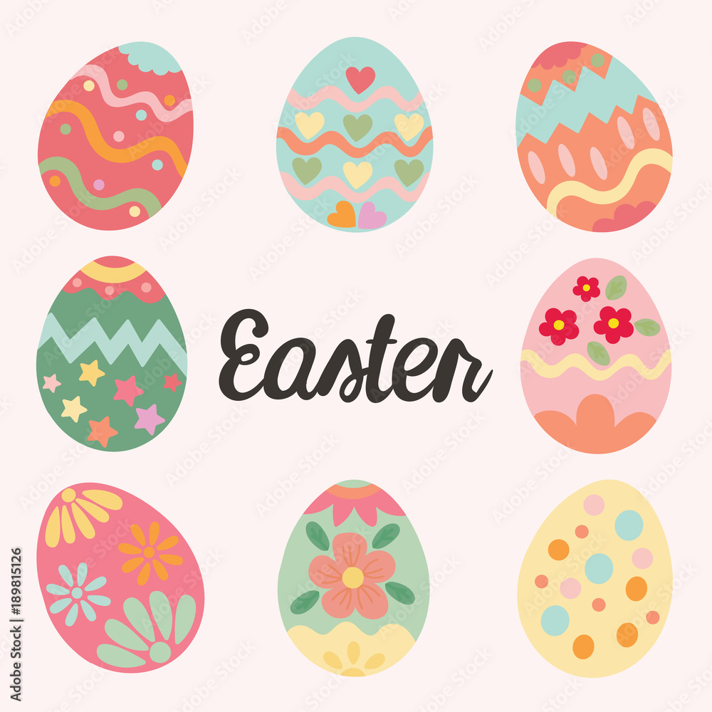 Easter eggs Vector illustration. Easter eggs Vector illustration.