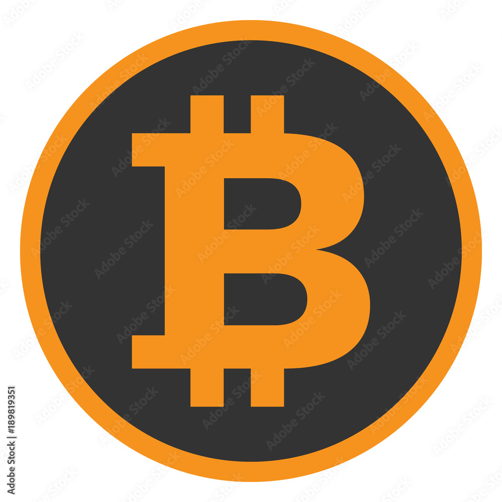 Bitcoin gold emblem in circle. Vector icon. Bitcoin gold emblem in circle. Vector icon.