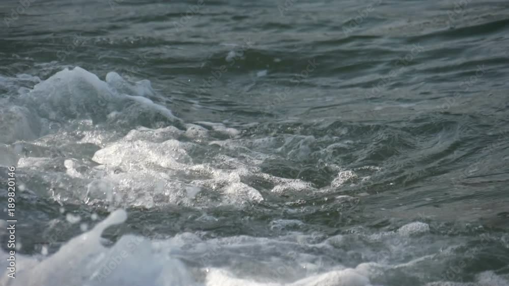 Sea waves splashing slow motion Sea waves splashing slow motion
