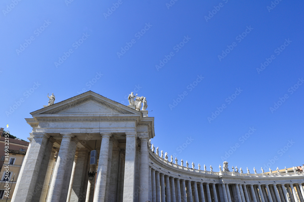 External of St. Peter's Basilica square, Rome Italy