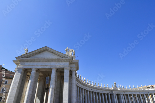 External of St. Peter's Basilica square, Rome Italy