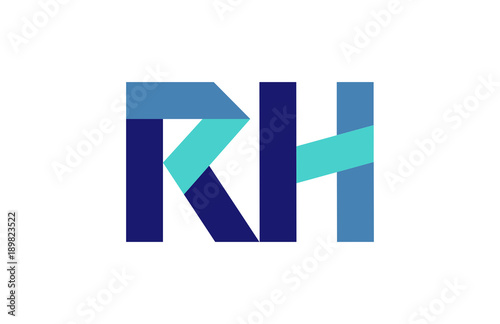 RH Ribbon Letter Logo  © vectorlia