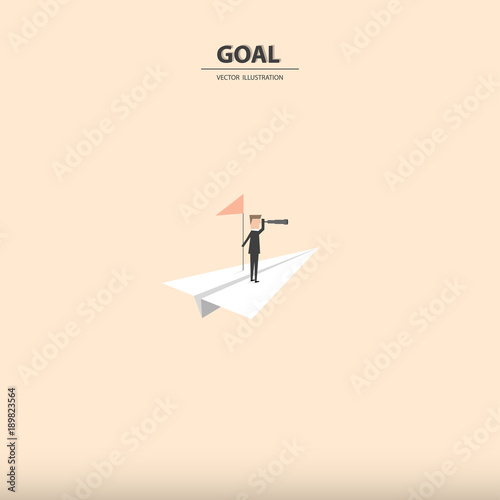 A different paper rocket flying out from others. Business concept of talent, leadership, teamwork, creativity and recruitment. Vector illustration.