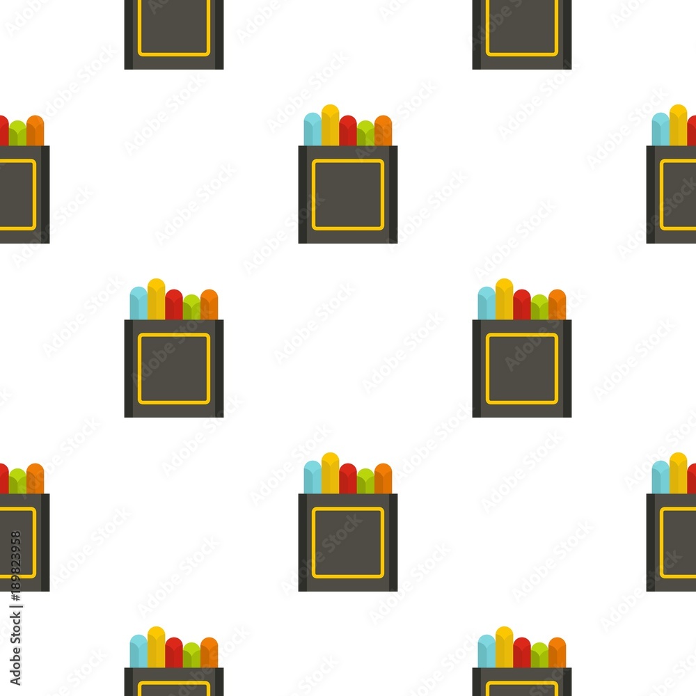 Crayons pattern seamless