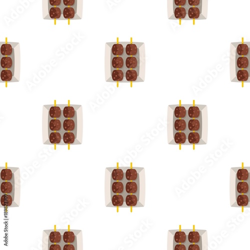 Meat shashlik pattern seamless