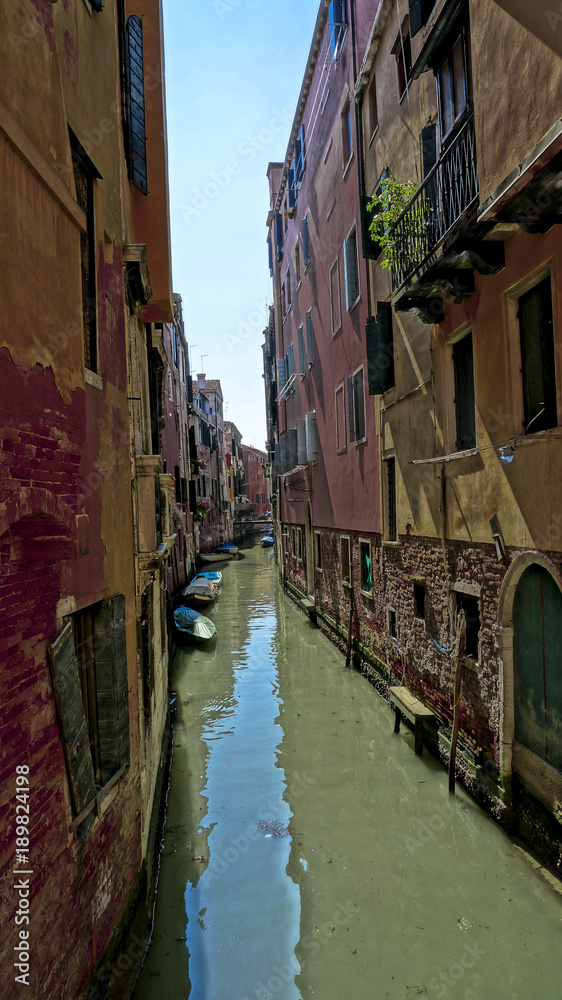Narrow canal of Venice