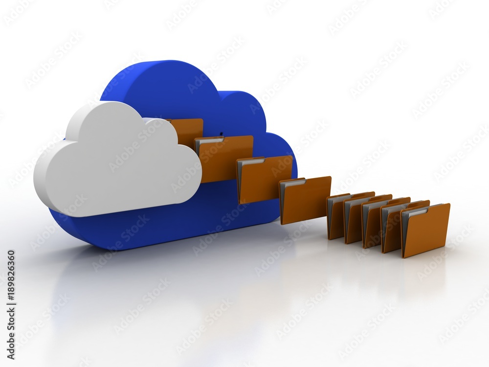 3d rendering cloud folder network
3d rendering cloud folder network
