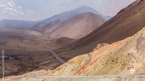 Nice view of Pamir in Tajikistan photo