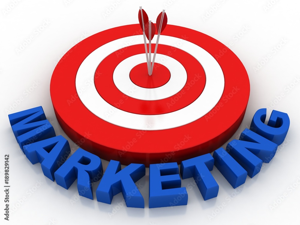 3d illustration Target Market
3d illustration Target Market