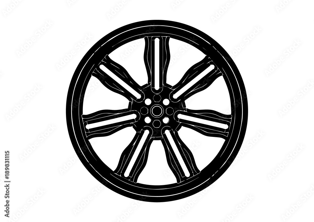 black disk wheel