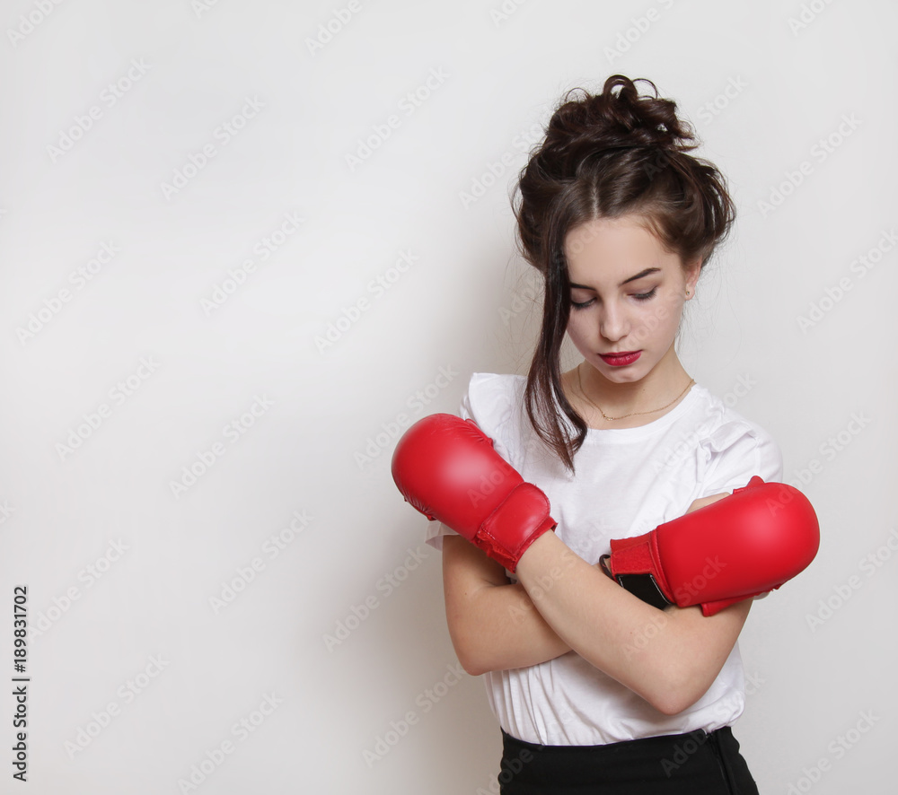 fitness, exercise, young, boxing, sport, happy