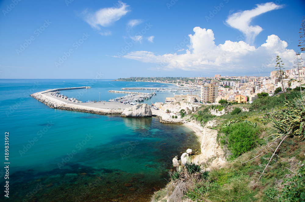 The Port of Sciacca, in province of Agrigento, Sicily.